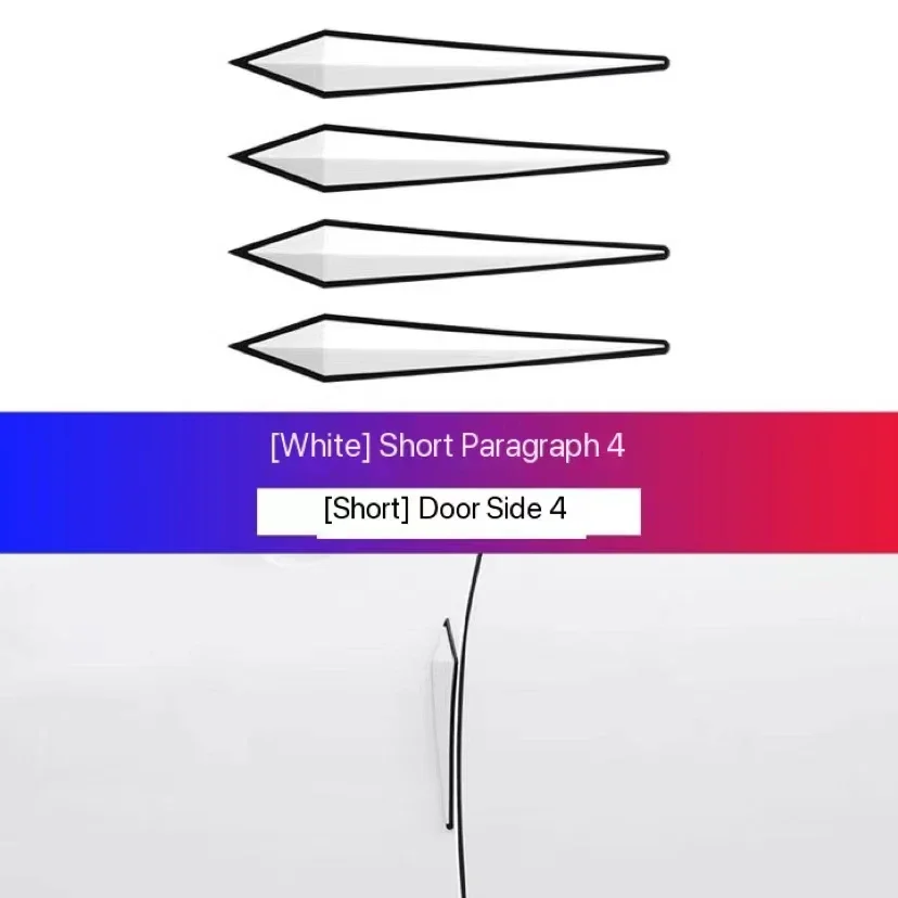 Car Anti Scratch Rubber Strip Rearview Protector Sticker Door Anti Collision Safety Parking Wall Auto Bumper Edge Protection
