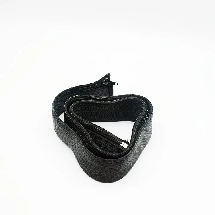PET Zipper Braided Cable Sleeving -Black