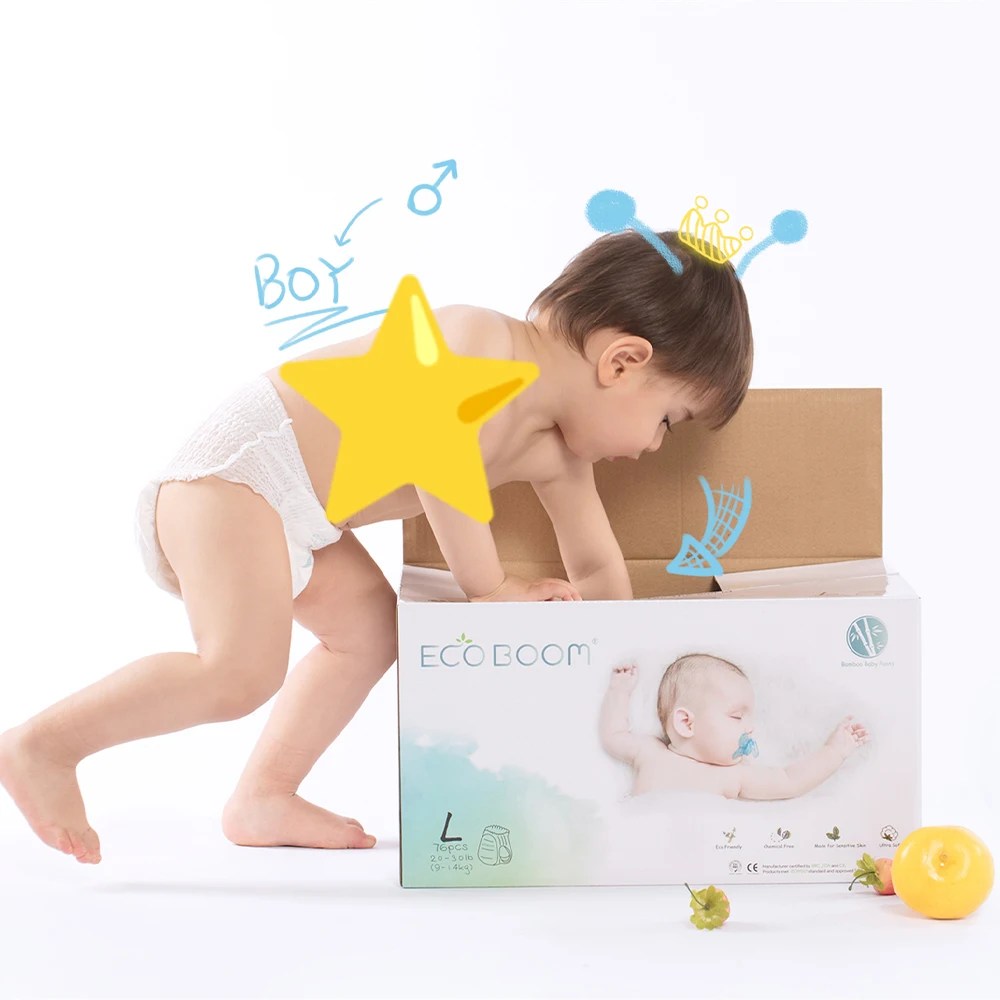 ECO BOOM baby eco nappies bamboo nature newborn ecological diaper of hot product