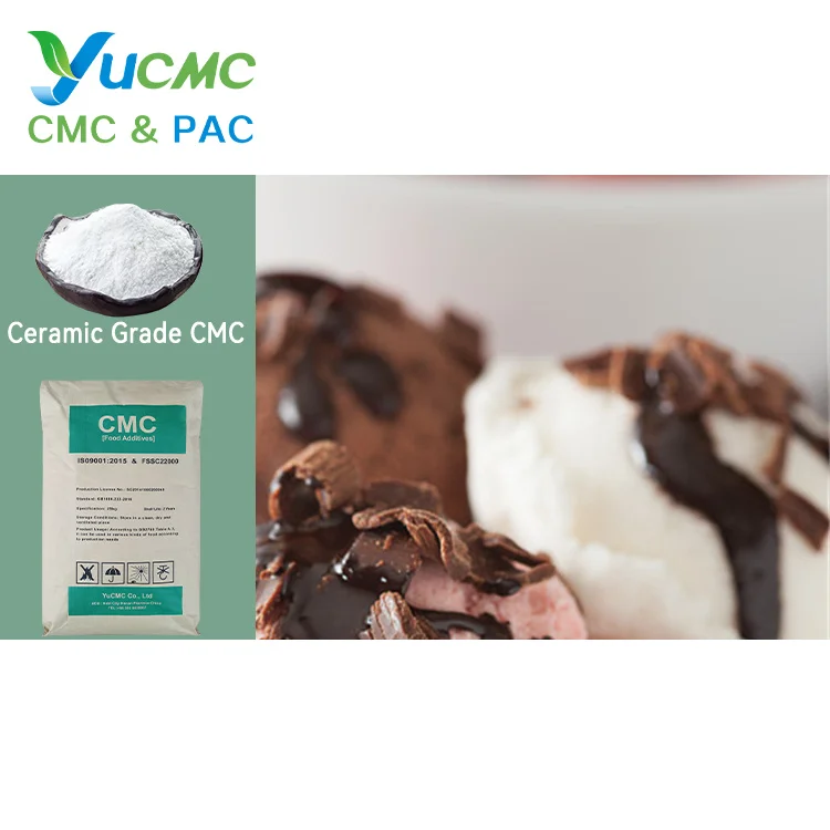 Yucmc Ice Cream Ingredient Carboxymethylcellulose Production Baking Stabilizer Food Additive Sodium Carboxymethyl Cellulose Cmc