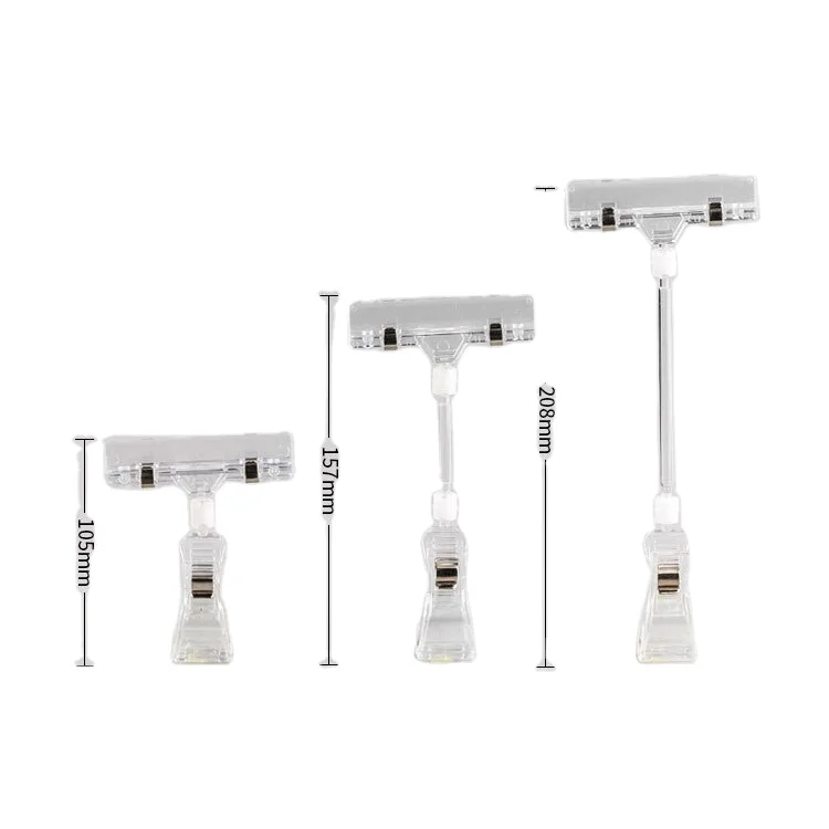 Colorful Supermarket Shelf Price Label Display Plastic Pop Clip for holder