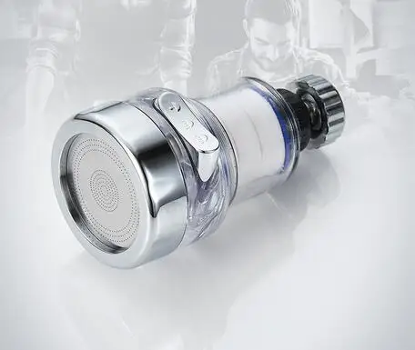 360-Degree Rotatable Water Saving Swivel Faucet Extension Kitchen Sink Aerator Filter Adapter Faucet Nozzle Faucet Extender