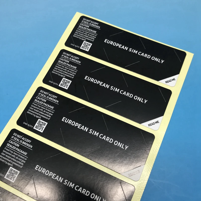 50 Pcs/bag  black or white mobilephone packaging package box seal sticker for S20 S21 S22 PLUS FE