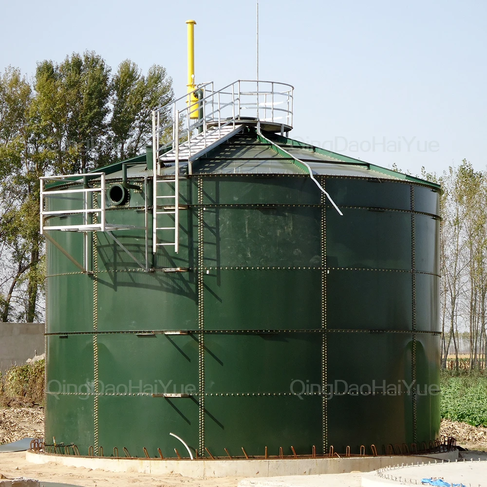 Hottest sell Glass Fused Steel Bolted Tank use 10000 galon water rain water storage tank for water treatment storage