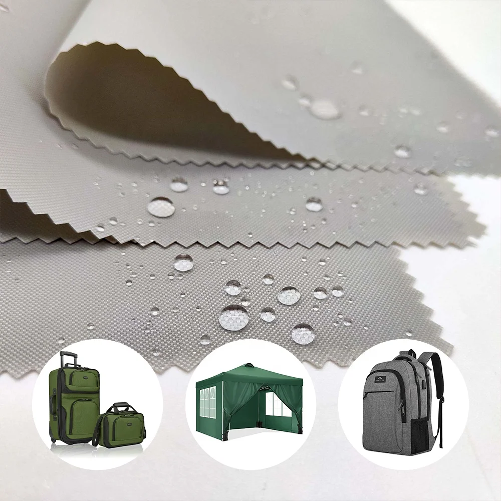 Wholesale China Pu Coated  600d Waterproof Recycle Polyester Oxford Fabric for Backpack Bags