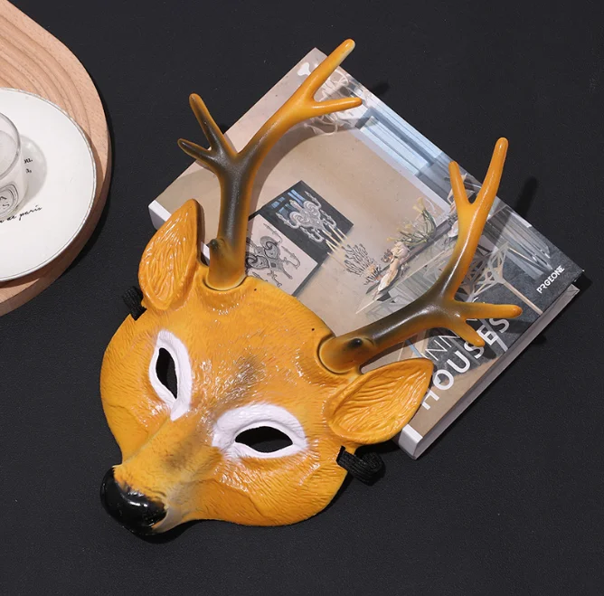 Cartoon Party Animal Mask Kids Costumes Antelope Dragon Masks Halloween Carnival Performances Props And Toys