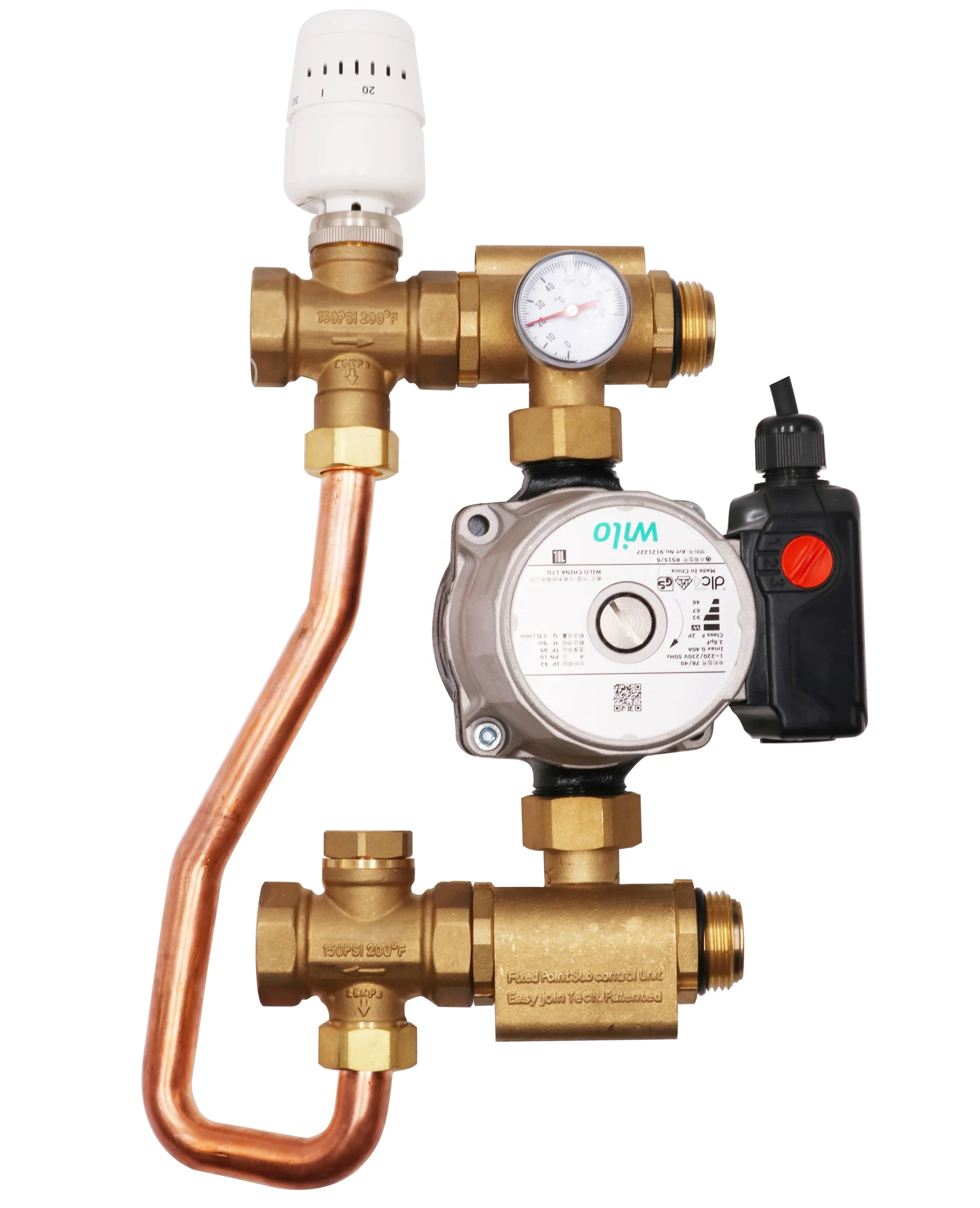Mixing unit underfloor heating manifold water mixed pump factory price