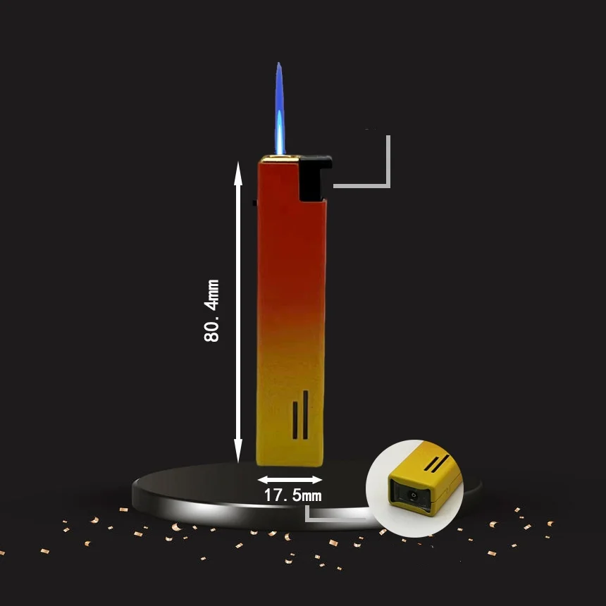 Customization Metal windproof lighter colorful steel uv print lighter refillable torch windproof lighter