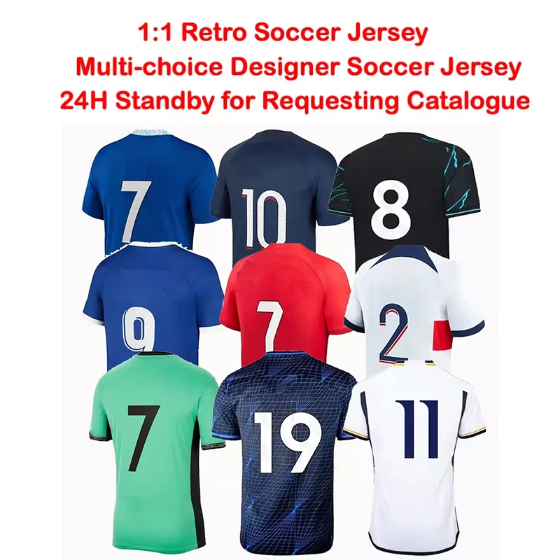 25 Thai Quality Soccer Uniform Football Jersey Kits 100% Polyester Sublimation Factory Wholesale Soccer Wear Soccer Jersey