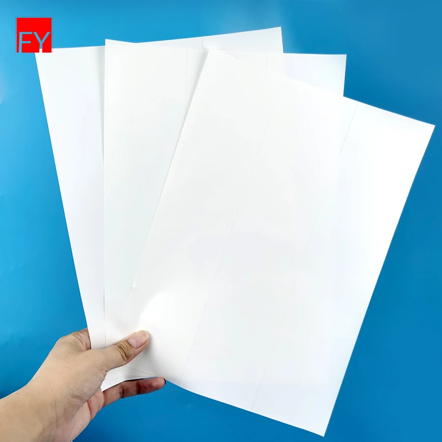 Glossy Adhesive Pp,Pe,Pet,Pvc,Synthetic Labels Custom Vinyl Roll Polypropylene Sticker