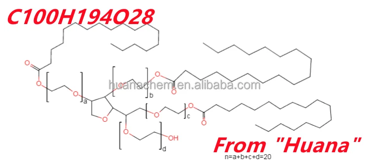 CAS 9005-71-4 E436 Polysorbate 65  ethoxylated sorbitan tristearate