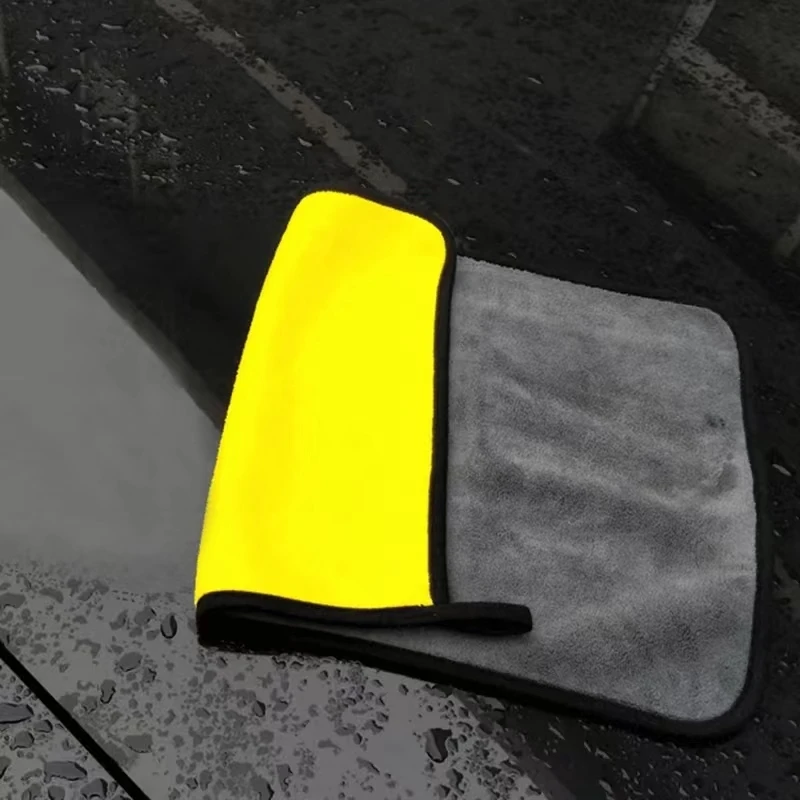 Absorbent Soft Fiber Quick-drying Car Towels Cleaning Drying Towel for Car Accessories Glass Free Samples Microfiber Sustainable