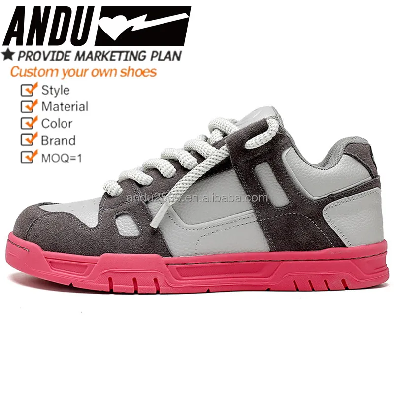 Manufacturers Original Customized Logo Genuine Leather Low Sneakers Design Skateboard Shoes Casual For Women Men Custom Shoes