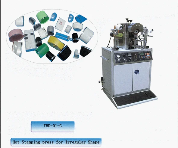 Plane And Cylindrical Foil Hot Stamping Press Transfer Machine For Plastic Cups Cosmetic Bottles Glass Bottles