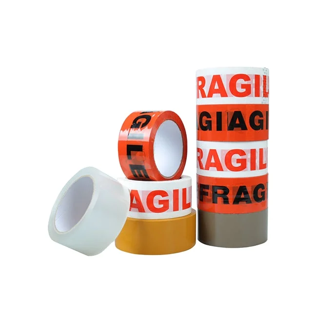 Custom Printed Logo 48mm & 66mm Ragile Bopp Packing Tape Personalised Adhesive Tape