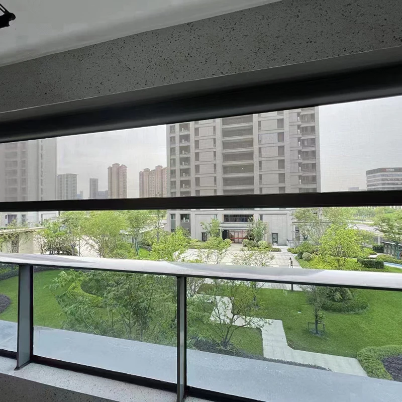 Intelligent electric remote control outdoor or indoor shading fabric balcony shading curtain rolling curtain