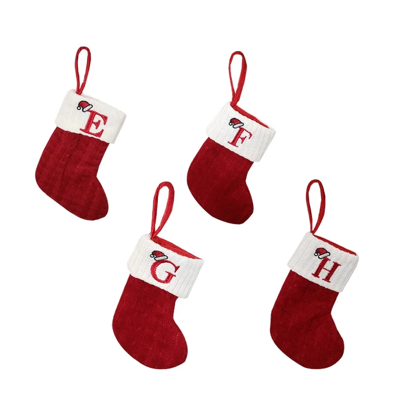 Christmas Gifts Custom Logo Hanging Fireplace Bulk Personalised Plush Xmas Christmas Stocking for Embroidery