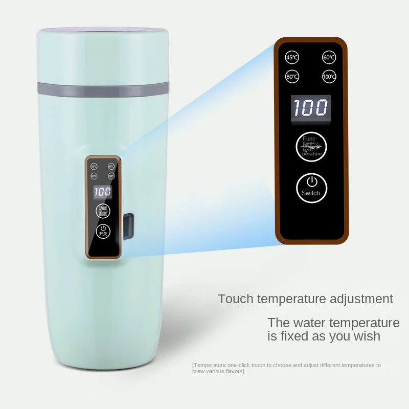 Новый дизайн 2022, умные кружки из нержавеющей стали 304, термос с регулировкой 45/60/80/100 градусов по Цельсию, кружка, чашка для автомобиля