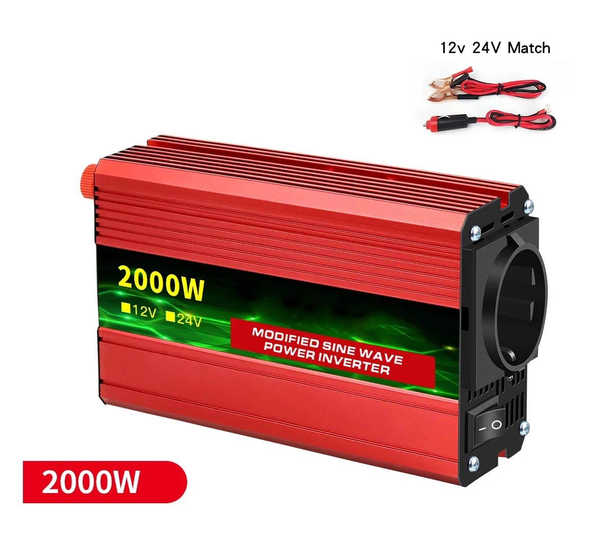 1500W/2000W/2600W DC 12V в AC 220V адаптер зарядного устройства универсальный ЕС розетка автомобильные аксессуары портативный автомобильный инвертор