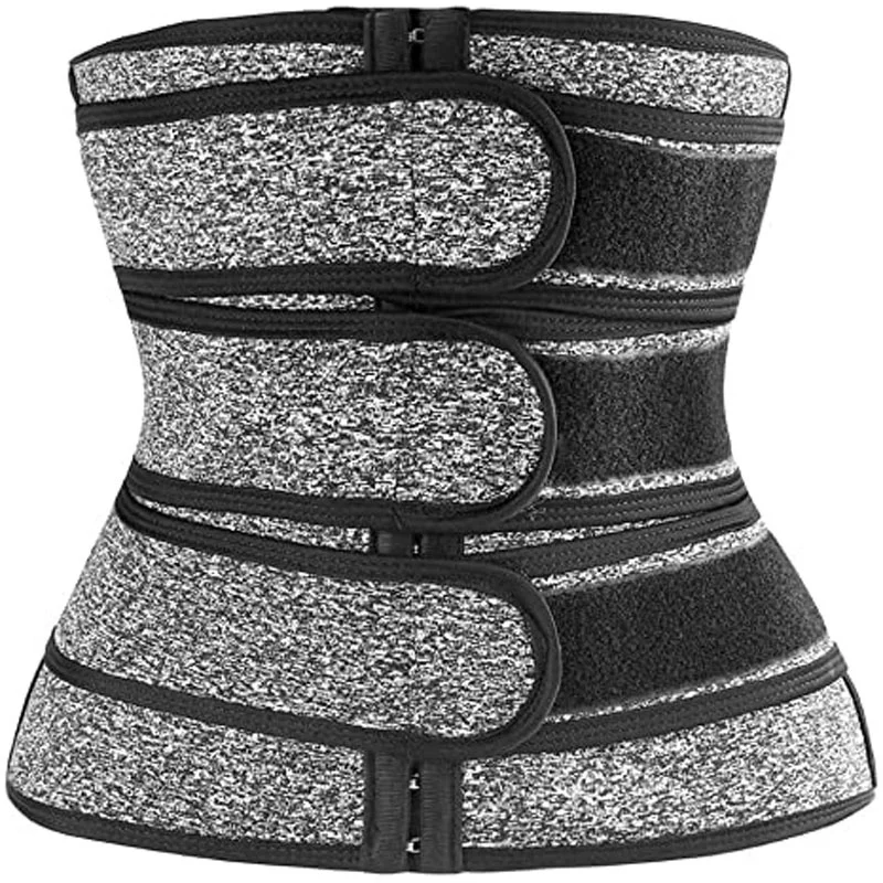 New high-quality three-panel reinforced sports tummy control neoprene waist trainer for enhanced sweat
