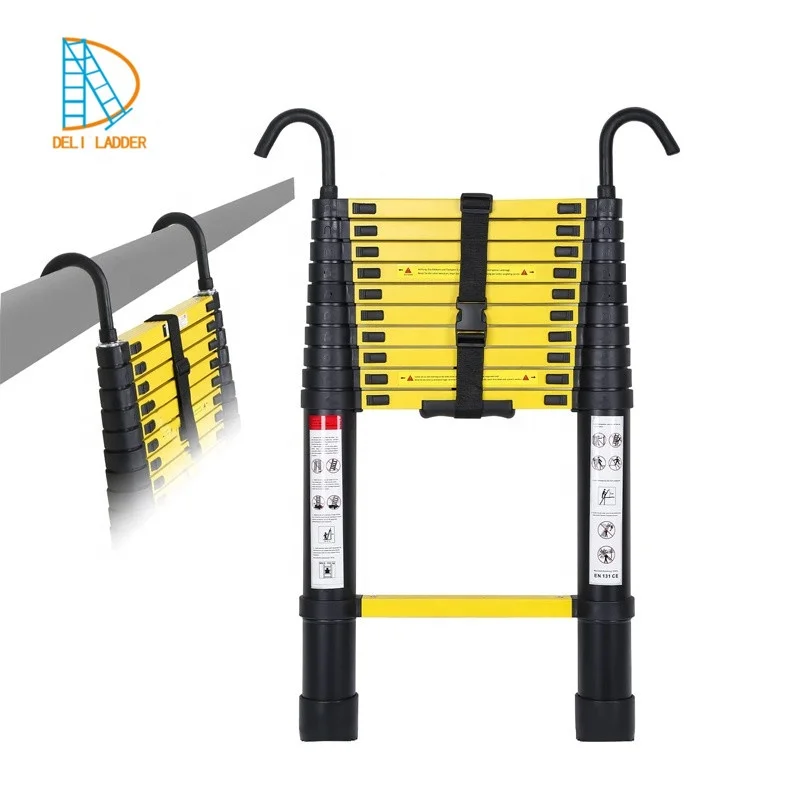 DELILADDER 3.2m Lidl Car Roof Extension Aluminum Telescopic Foldable Ladder