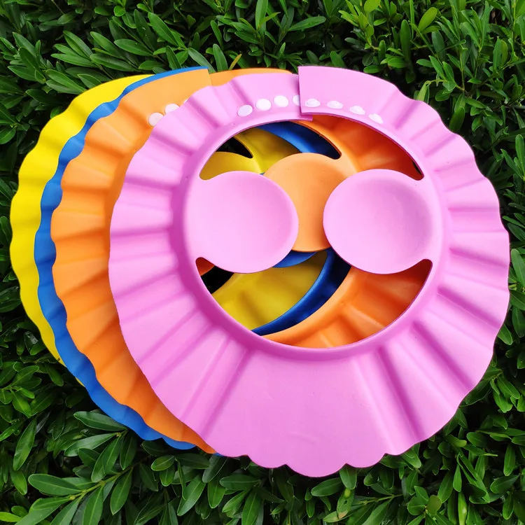 Adjustable Shower Colorful Hat Baby Shield Soft Eva Hat for 0-6 Years Babies