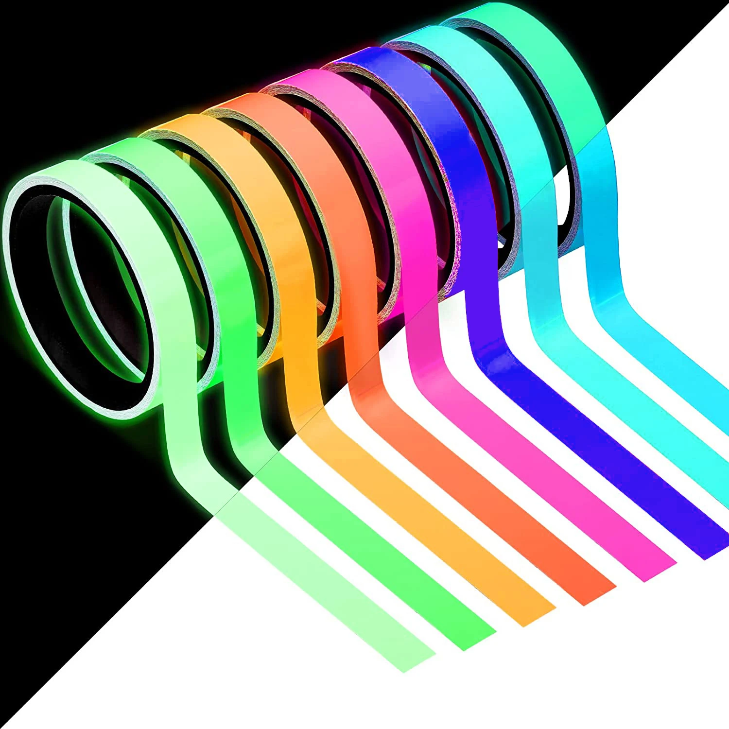 Waterproof Glow Tape Glow in The Dark Luminous Tape Fluorescent Glow Adhesive Tape