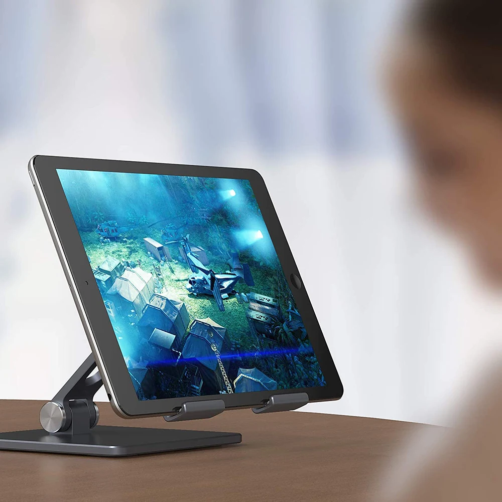 Настольный держатель Подставка для планшета ipad 9 7 10 2 5 11 дюймов складной алюминиевый планшет надёжная опора Samsung