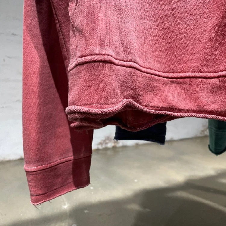 Hot sale factory made solid color french terry mens hoodie oversize acid wash hoodie with hoody