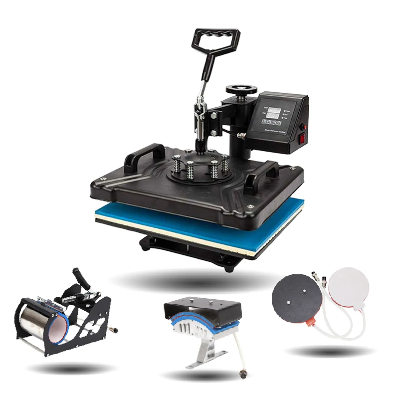 China direct manufacturer OEM & ODM available transfer T shirt vinyl mug plate hats machine 38*29 5 in 1 heat press machines