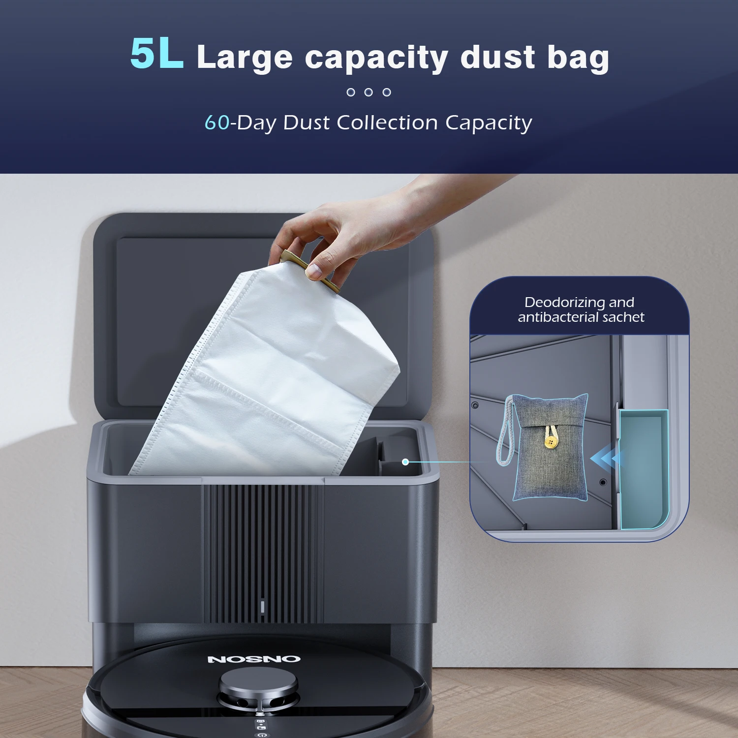 High Suction Self Empty Dust Disposal Vacuum Robot Floor Sweeping Machine Cleaner Large Home Cleaning Robot Mopping Cleaner
