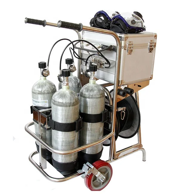 Mobile Firefighting Trolley Mounted Air Breathing Apparatus(SCBA) cart Mine Rescue Equipment