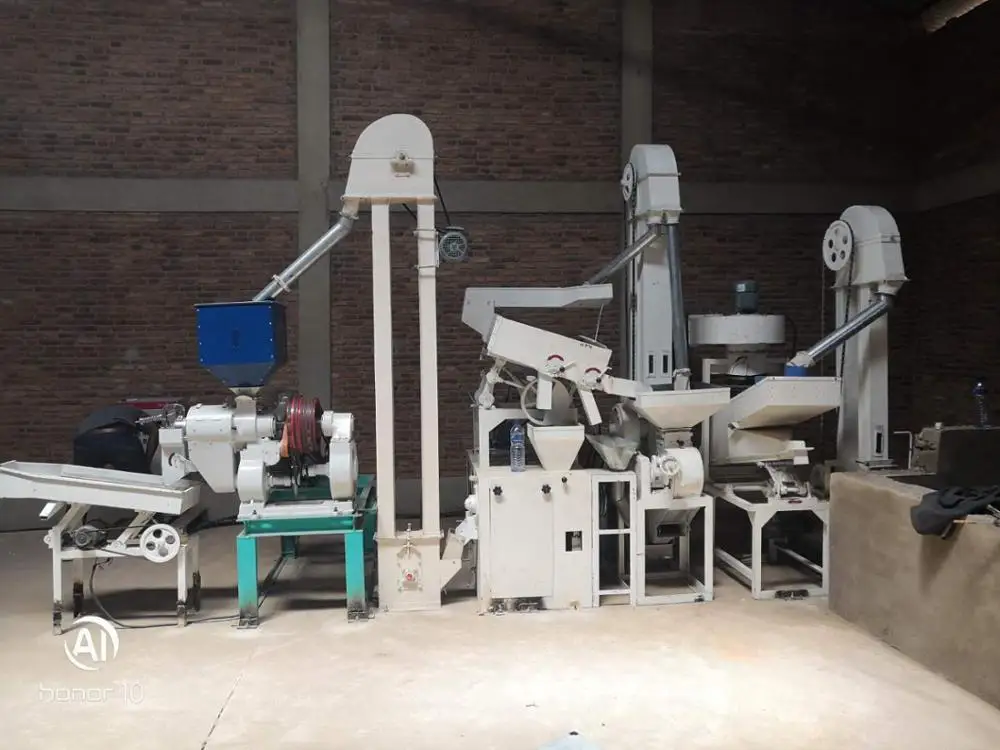 Whole Ste Combined 1t/H Rice Milling Machine Rice Mill Machinery