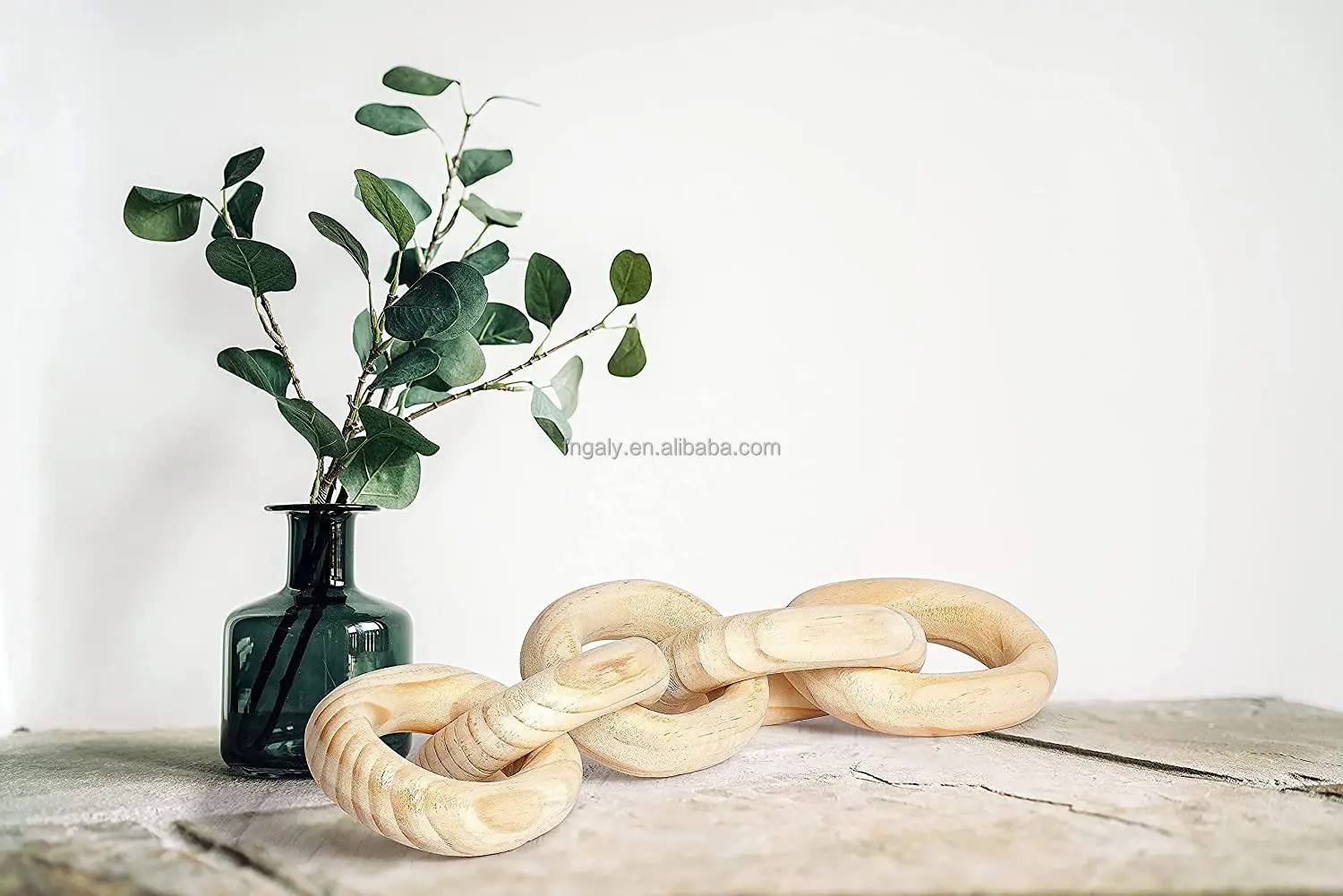 2 шт кисточки с деревянной звено цепи декором из бисера Гирлянда набор деревянными шарик ссылка резной деревянный декор стен дом молитвы декоративный