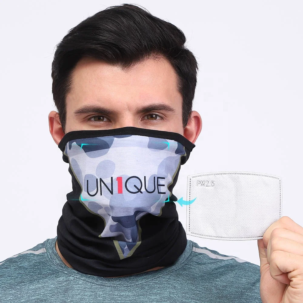 2022 NEW custom logo multifunctional neck gaiter with filter