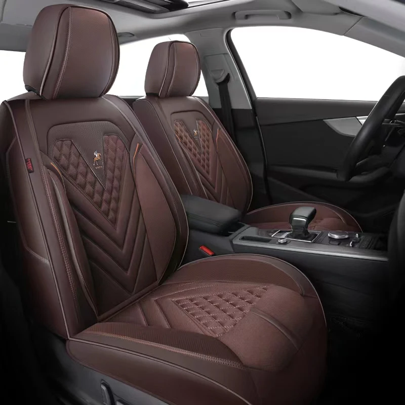 Universal 360 all-inclusive seamless PU PVC knitted wellness car seat covers