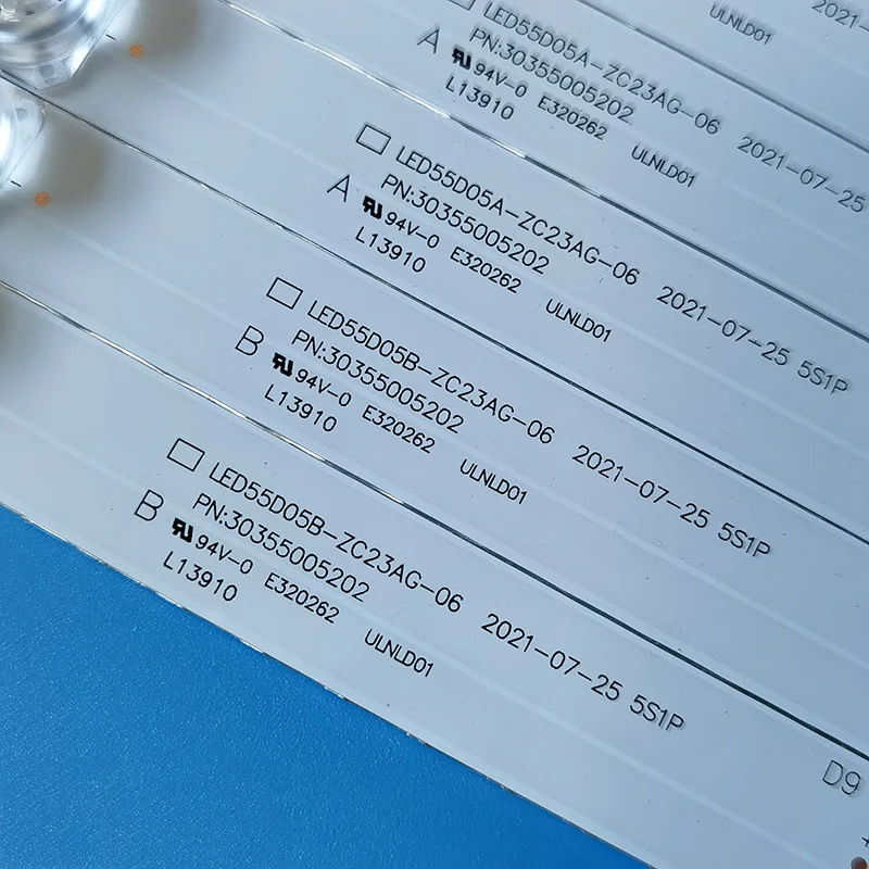 10 полос 5 задние фонари Konka LED55K52 LED55K72 S55U ТВ лампы Газа LED55D05A/B-ZC23AG-06