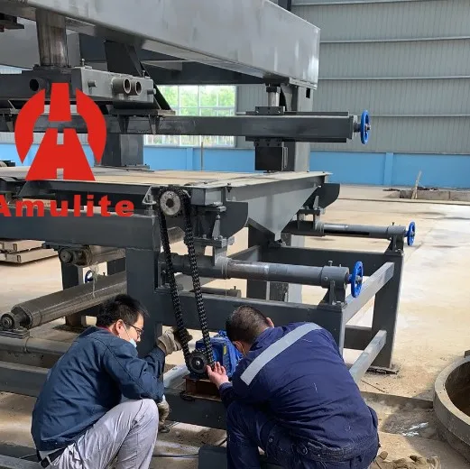 China Amulite Group Stacking Machine Vacuum Lifting Vacuum Calcium Silicate Fiber Cement Board Equipment Production Line