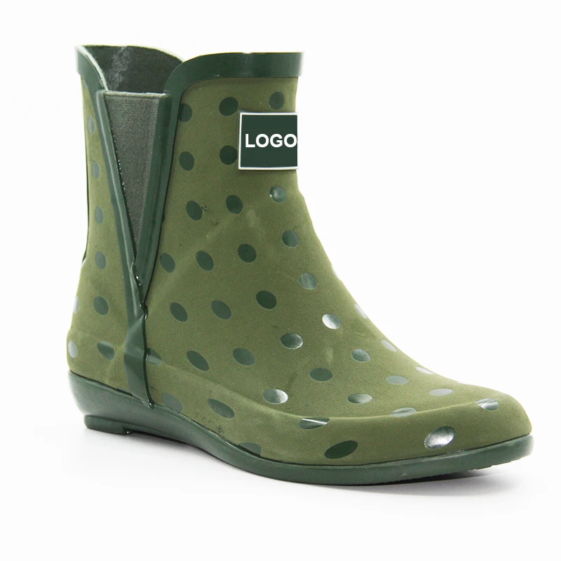 New arrival unisex garden rain shoes waterproof footwear horse riding rubber ankle Chelsea boots