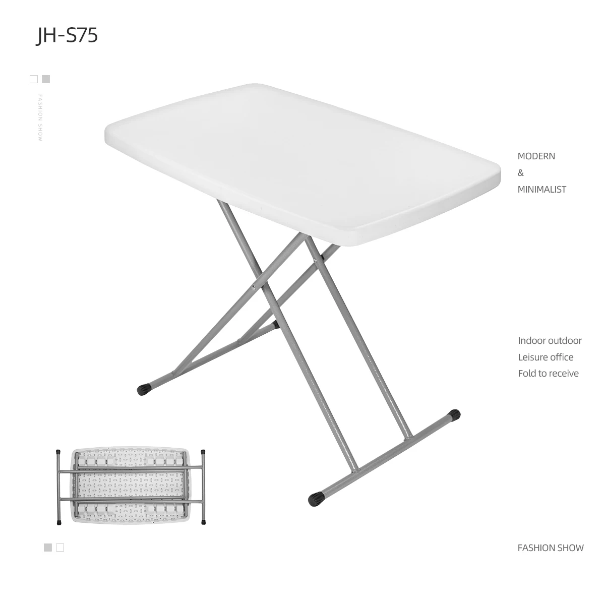 Shipping fast Wholesale selling good price gold Plastic Folding Height adjustable small coffee table bar table