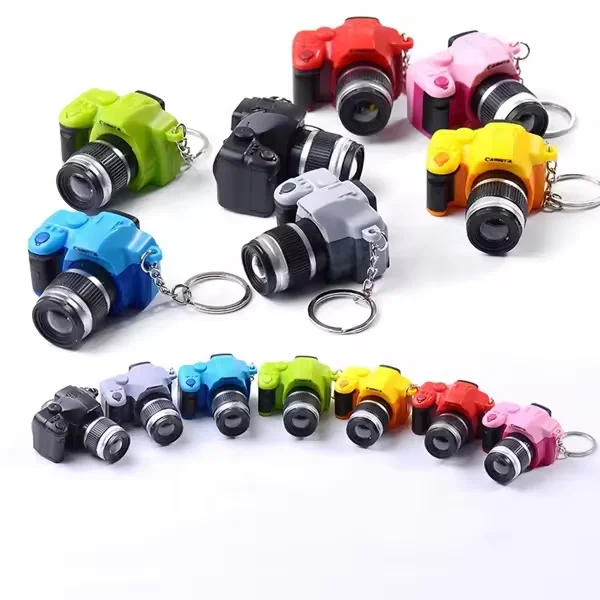 Mini Camera LED Keychain Flashlight, Ultra Bright Key Ring Light Torch, Batteries Included