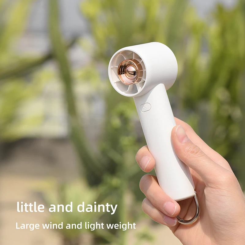 Mini Turbo Handheld Fan Battery Operated Small Personal Portable Speed Adjustable USB Rechargeable Fan