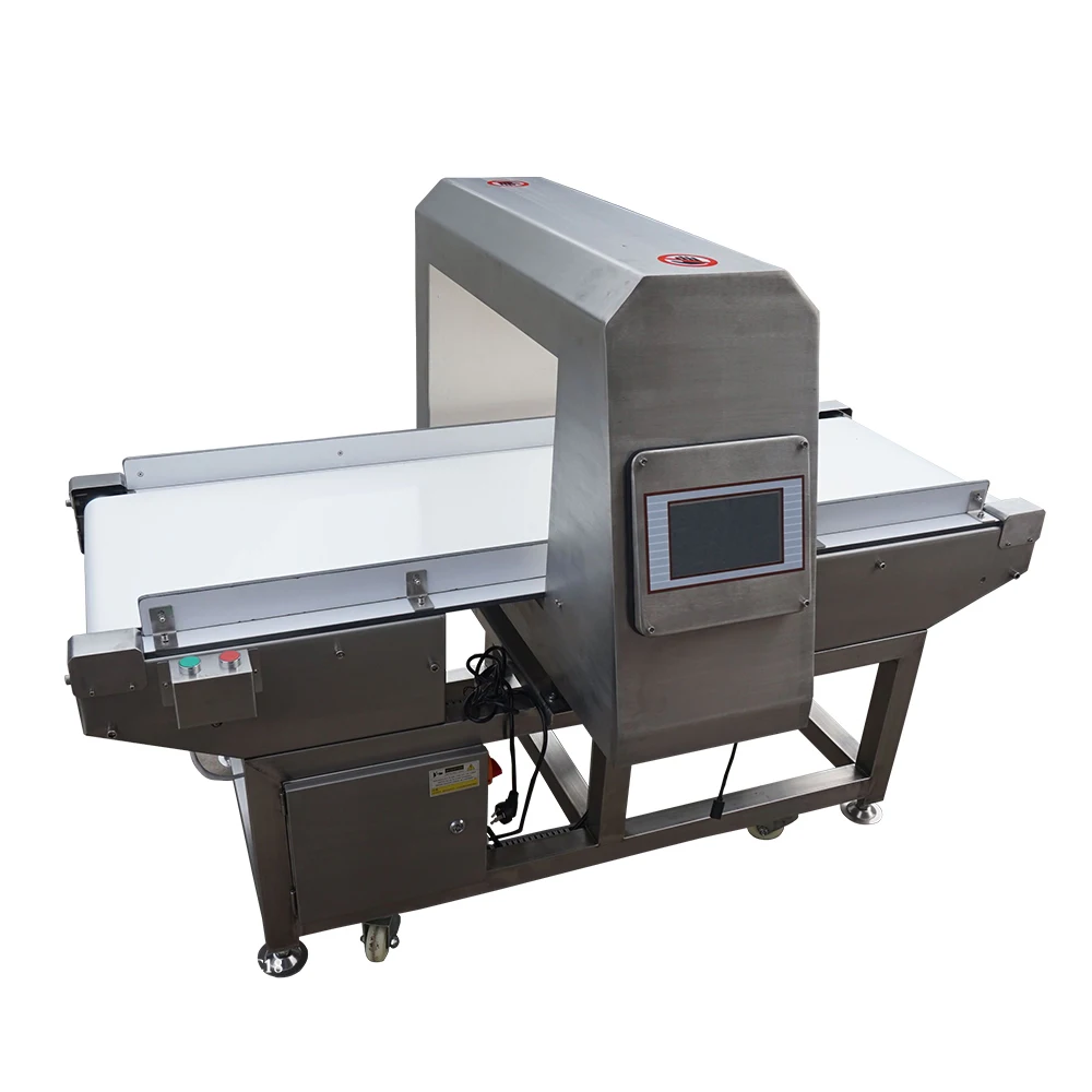 Touch screen metal detector for food industry