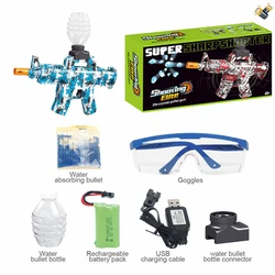 Factory print logo OEM m416 splatrball gel AK MP5 blaster gun gel electric splatter ball pistols water bead soft bullet guns toy