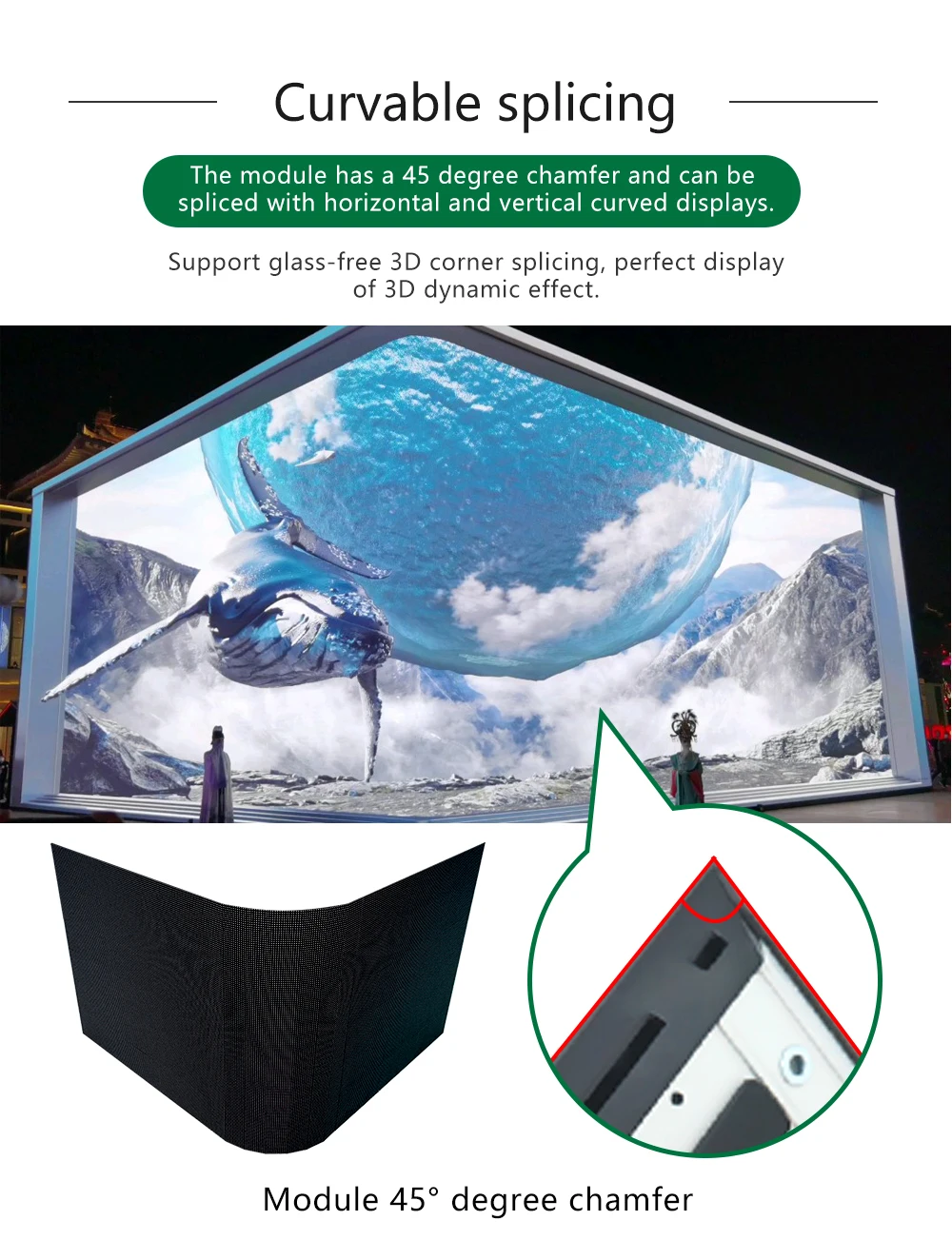 Chipshow Full Color Display P6.67 P8 P10 Super Thin Panel HD Sign Board Waterproof Module 3D Advertising Outdoor LED Screen