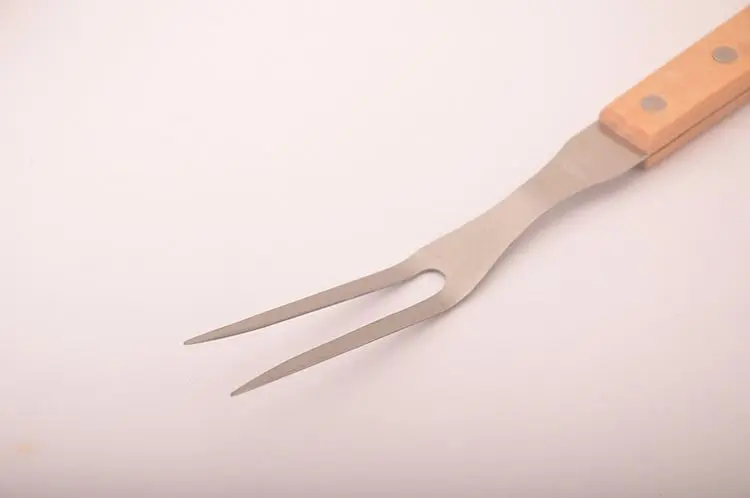 Hot Sale 2 Pcs paper gift box Knife and Meat Fork Set BBQ Tool Kitchen Stainless Steel  2pcs Knife and Meat Fork Set