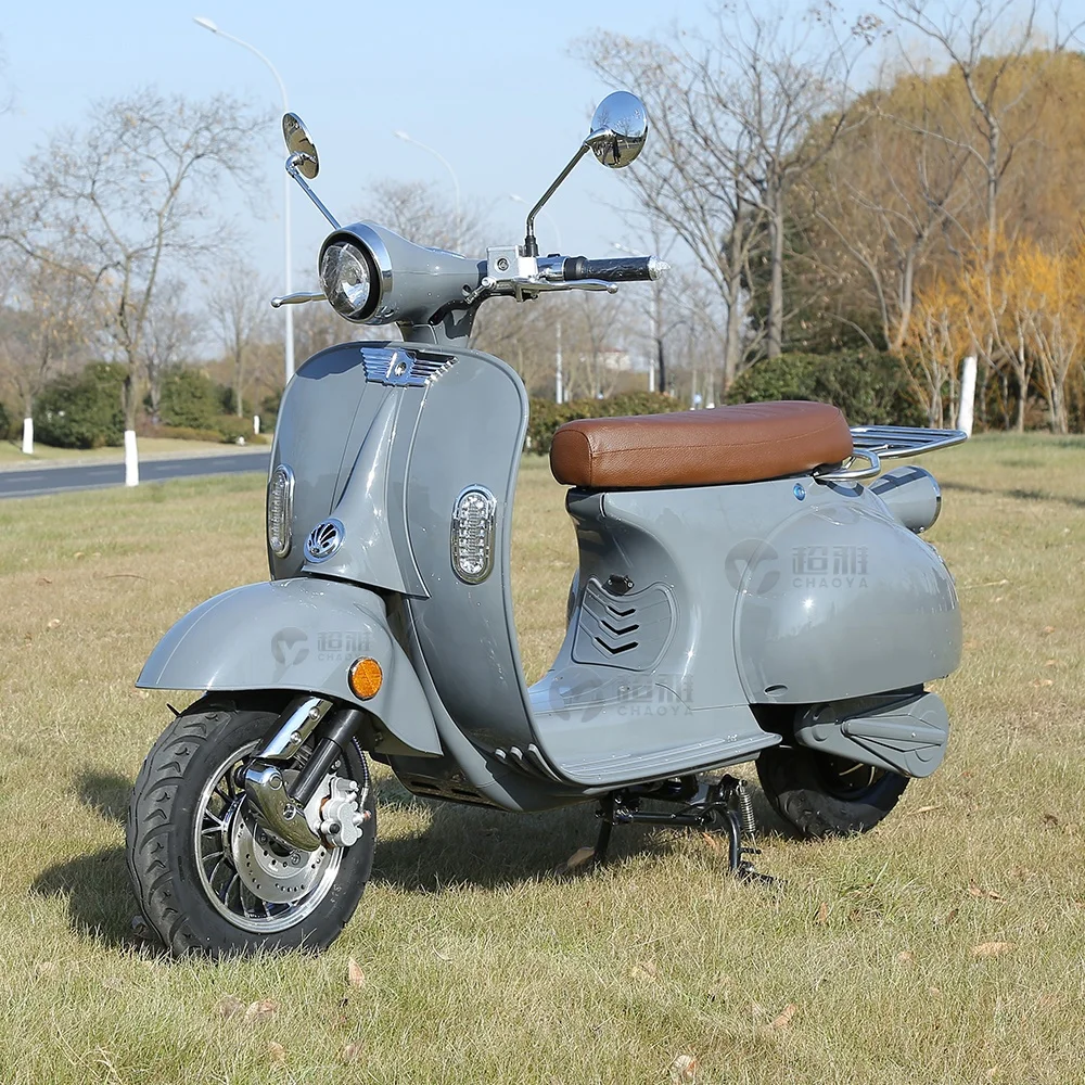 Off Road Retro Style Electric Scooter Of Double Removable Lithium Battery Scooter