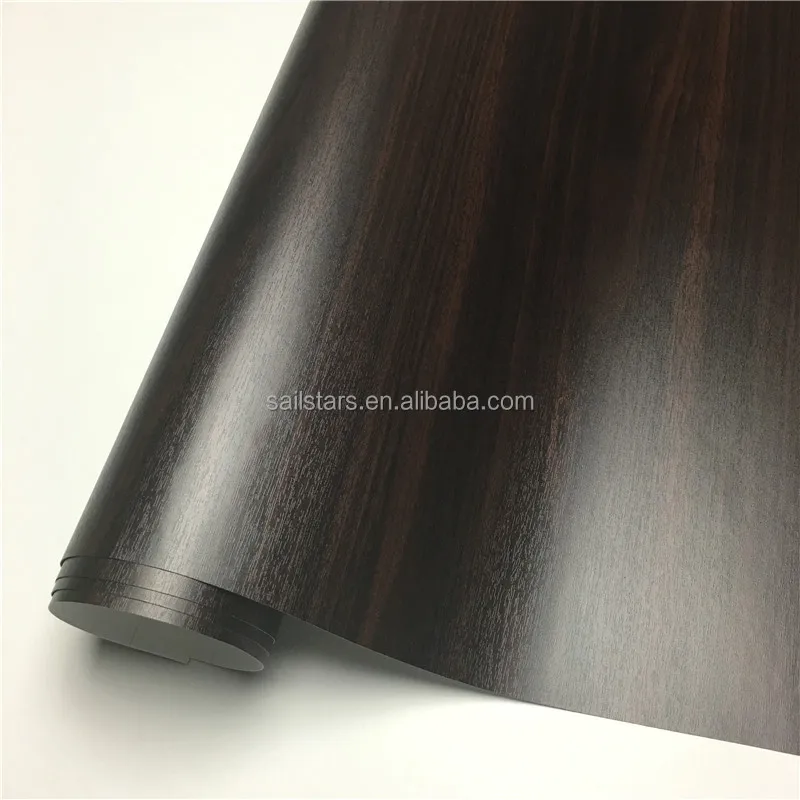 Best Quality Ebony Wood Self Adhesive Vinyl Film For Kitchen Floor Furniture Car Interior