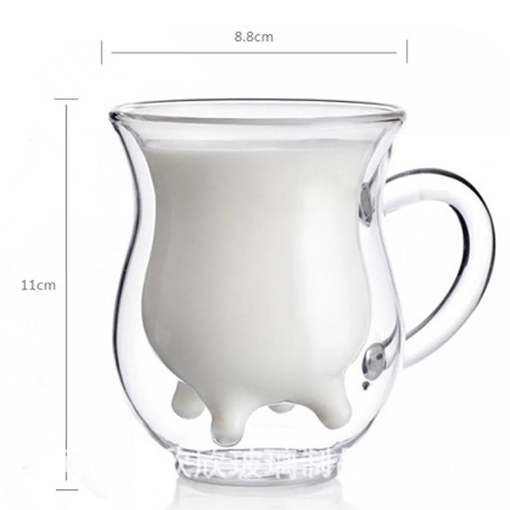 Various Double Wall Glass Coffee Cups Insulated Milk Mug with Handle Clear beer mug 80/150/200/250/350/450ml
