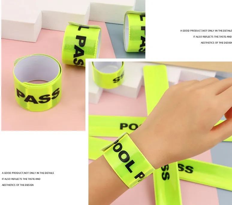 Night Reflective Magic Ruler Slap Band Bracelets toy bracelets